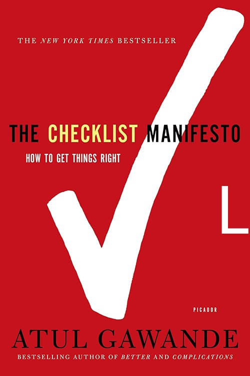 The Checklist Manifesto, Atul Gawande - book cover